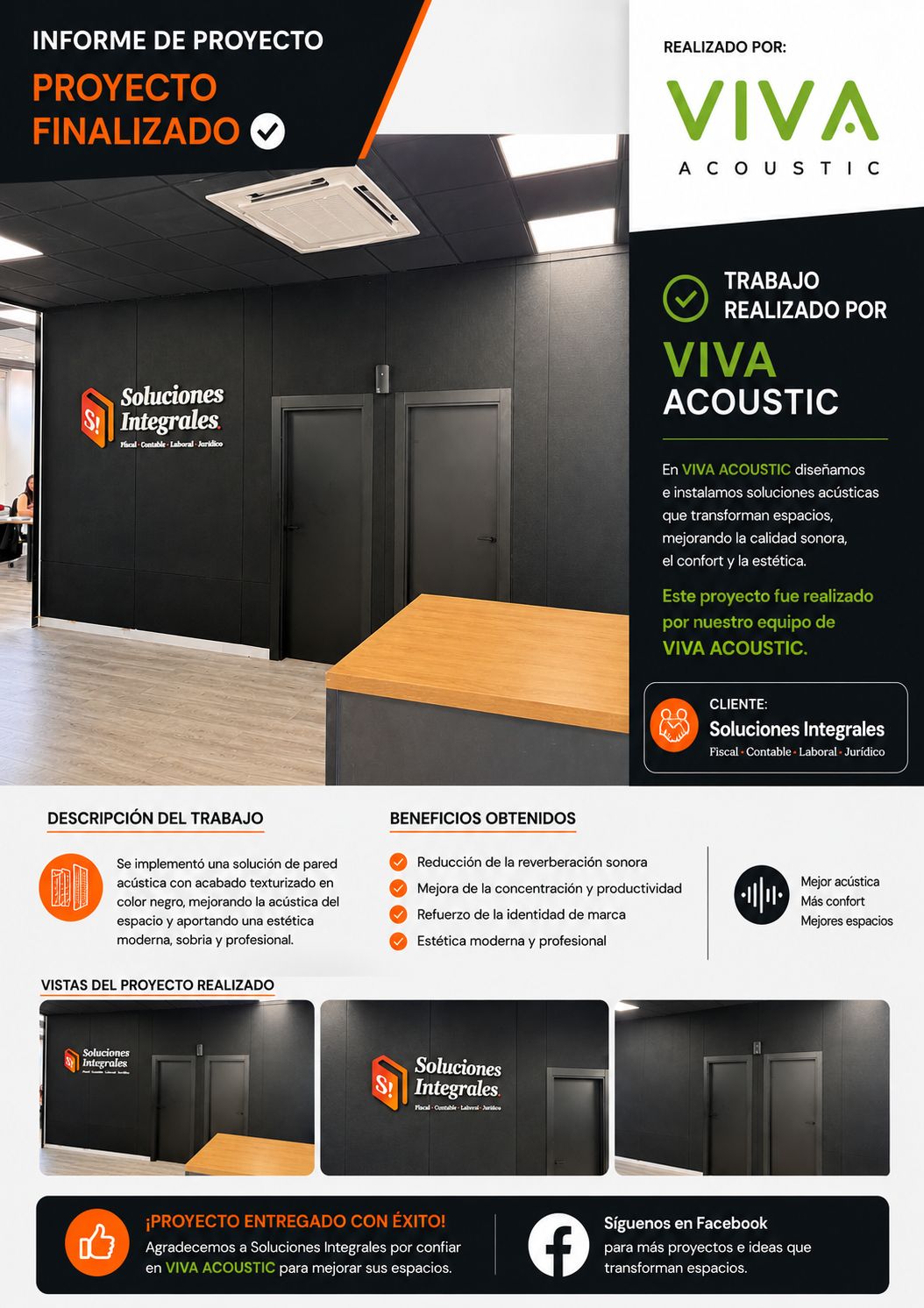 Soluciones Integrales transforma una asesoría en un espacio más moderno, funcional y adaptado al trabajo diario